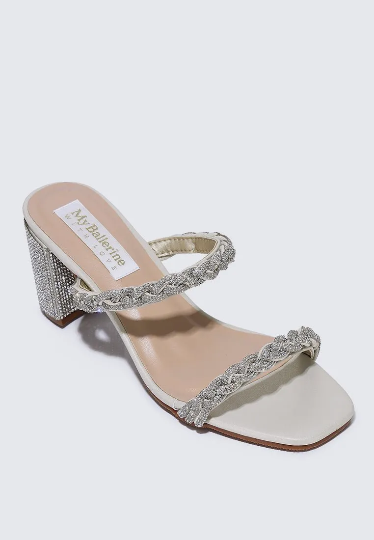Alani Comfy Heels In Champagne