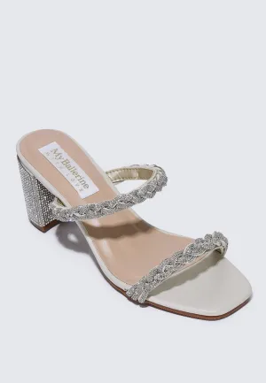 Alani Comfy Heels In Champagne