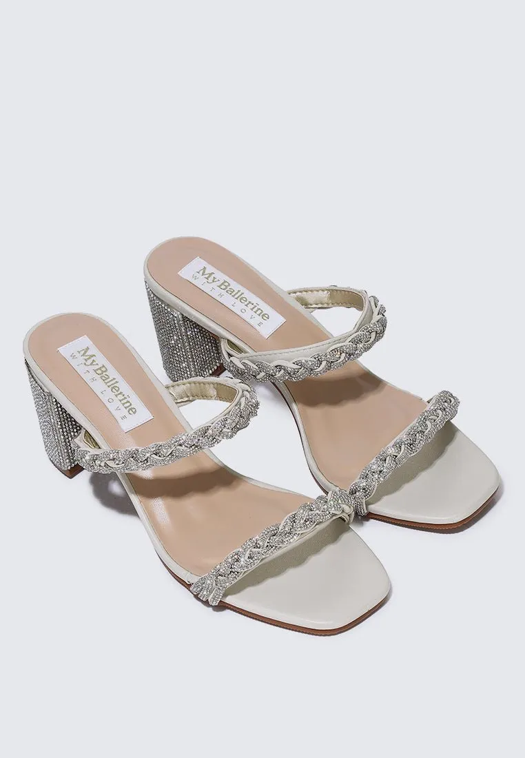 Alani Comfy Heels In Champagne