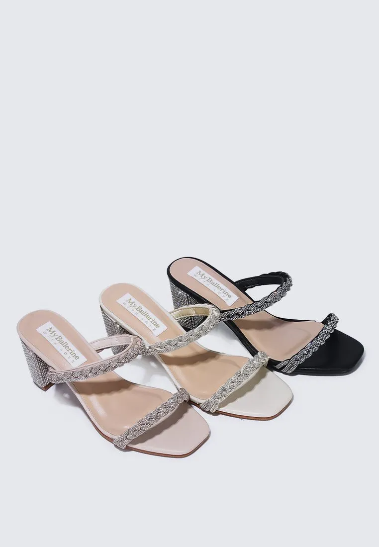 Alani Comfy Heels In Champagne