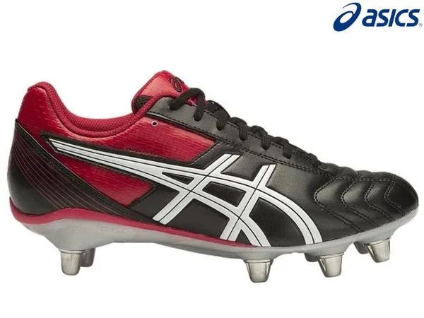 Asics Lethal Tackle Mens Rugby Boot (Black/Red)