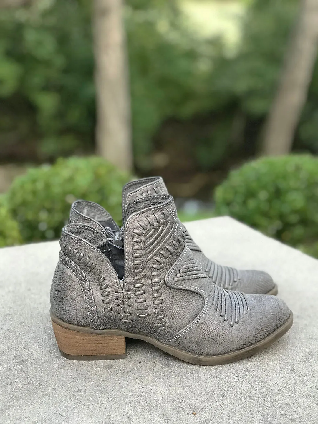 Bailey Ankle Booties with Detailed Stitching