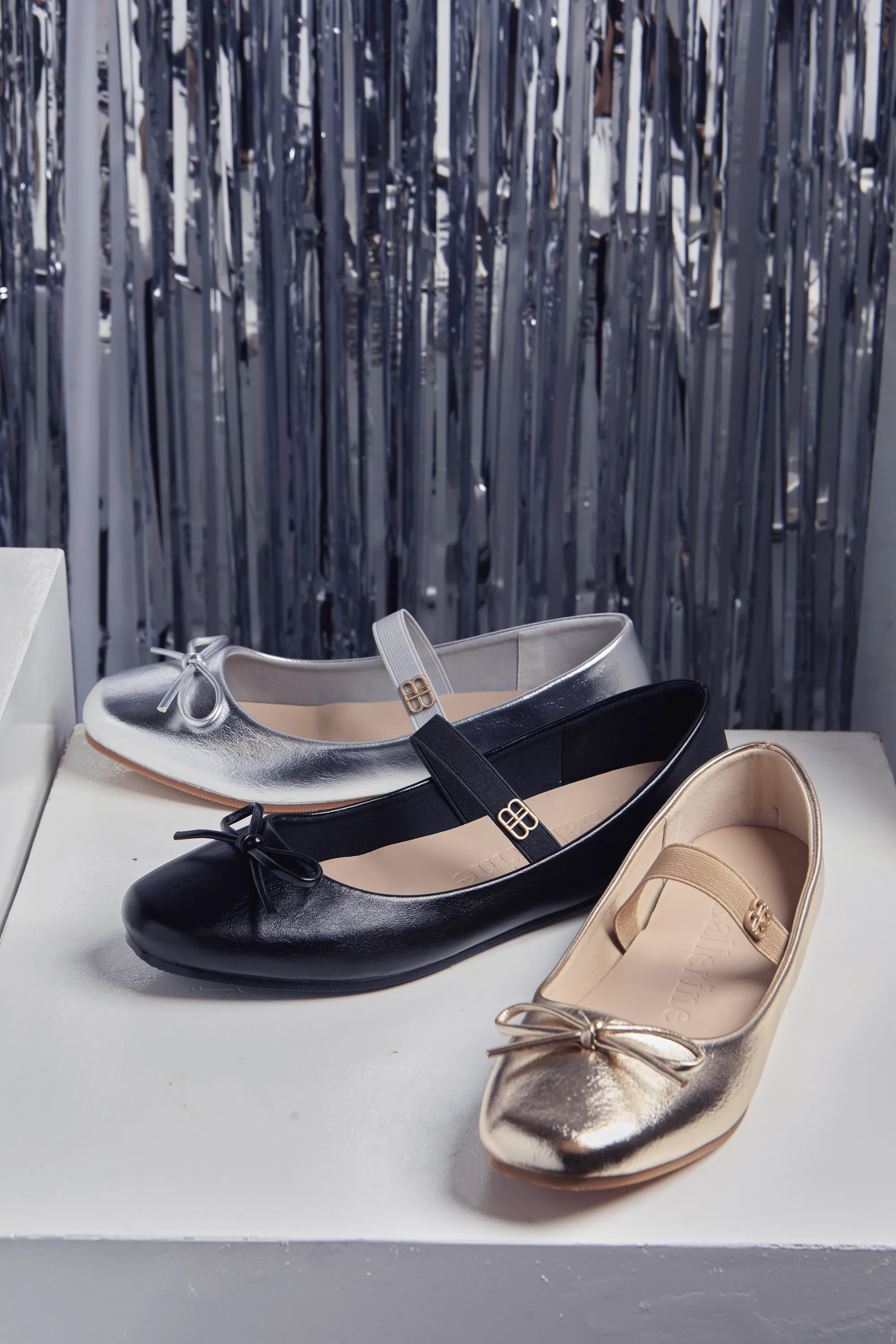 Beyonca Comfy Ballerina In Silver
