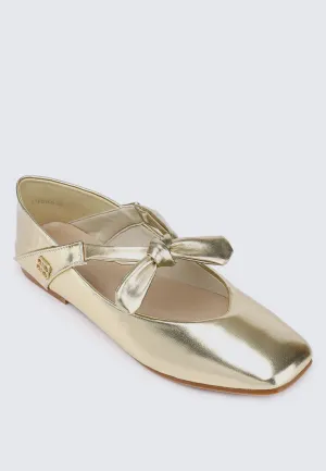 Brenee Comfy Ballerina In Gold
