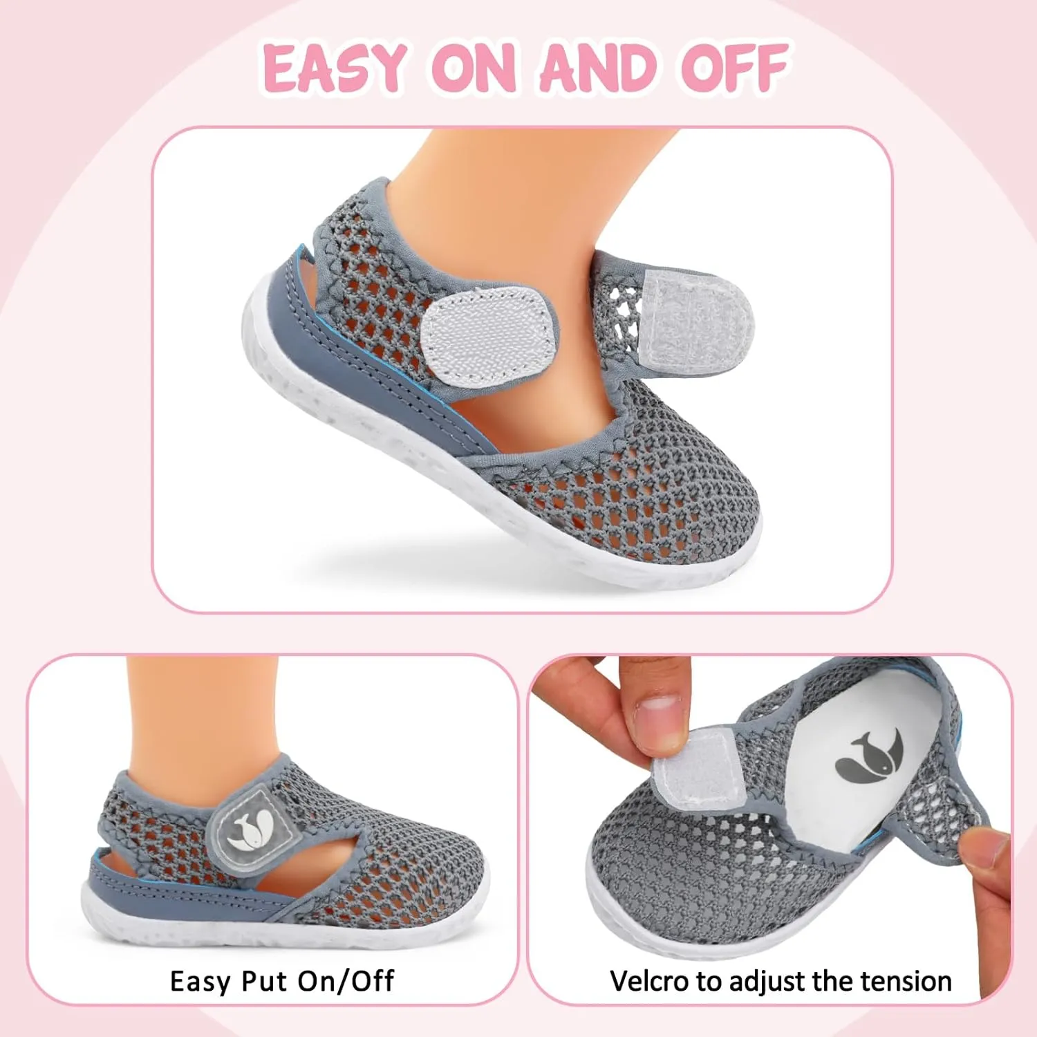 FEETCITY Baby Girl Boys Sandals Slippers Infant First Walker Shoes Summer Crib Shoes