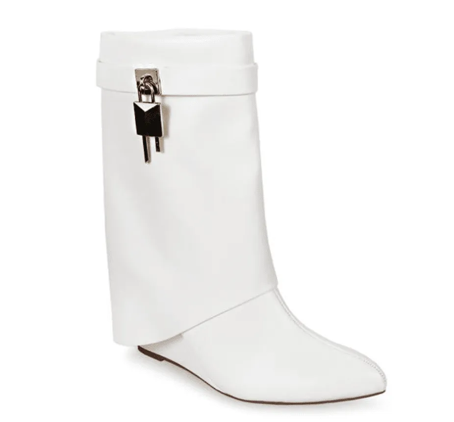 Fold Over Wedge Boots Mutto-2 by Liliana