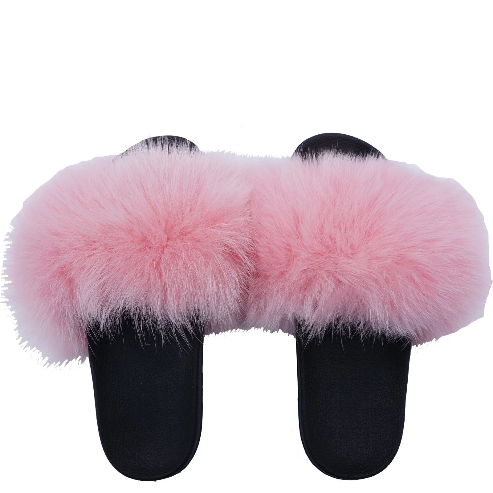 FURPOMS FOX FUR PINK SLIDE