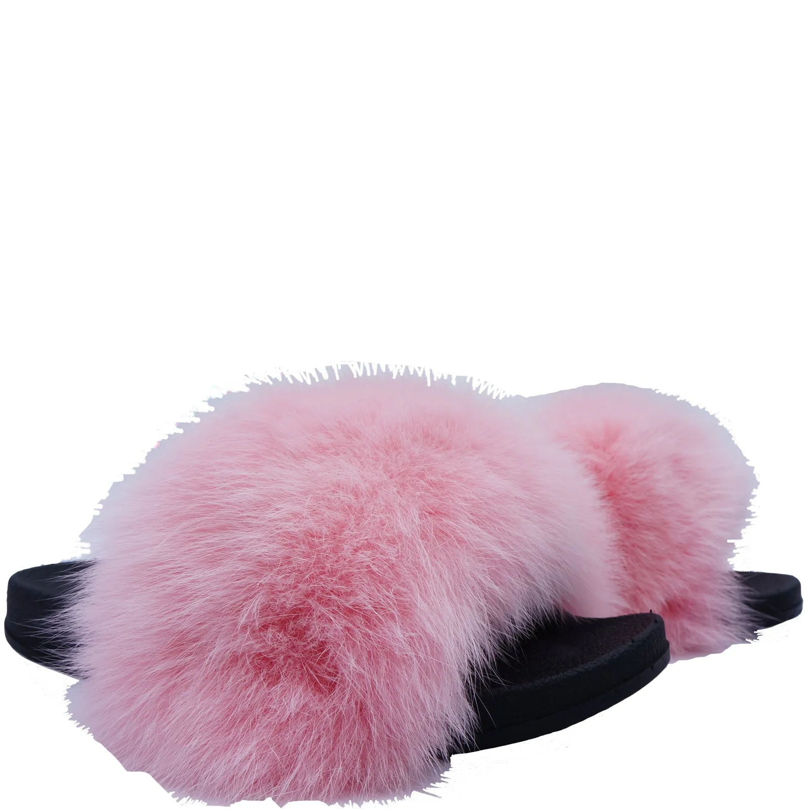 FURPOMS FOX FUR PINK SLIDE
