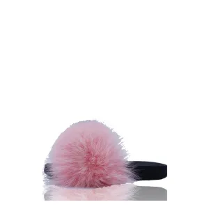 FURPOMS FOX FUR PINK SLIDE
