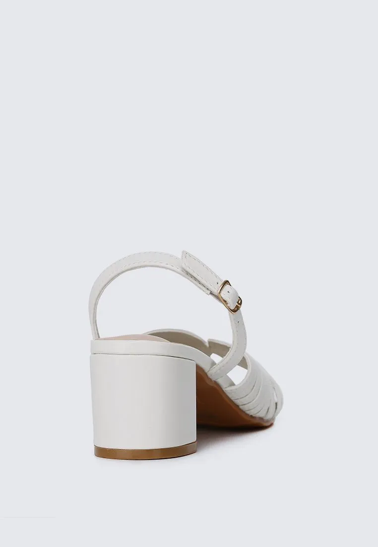 Gia Comfy Heels In Off White