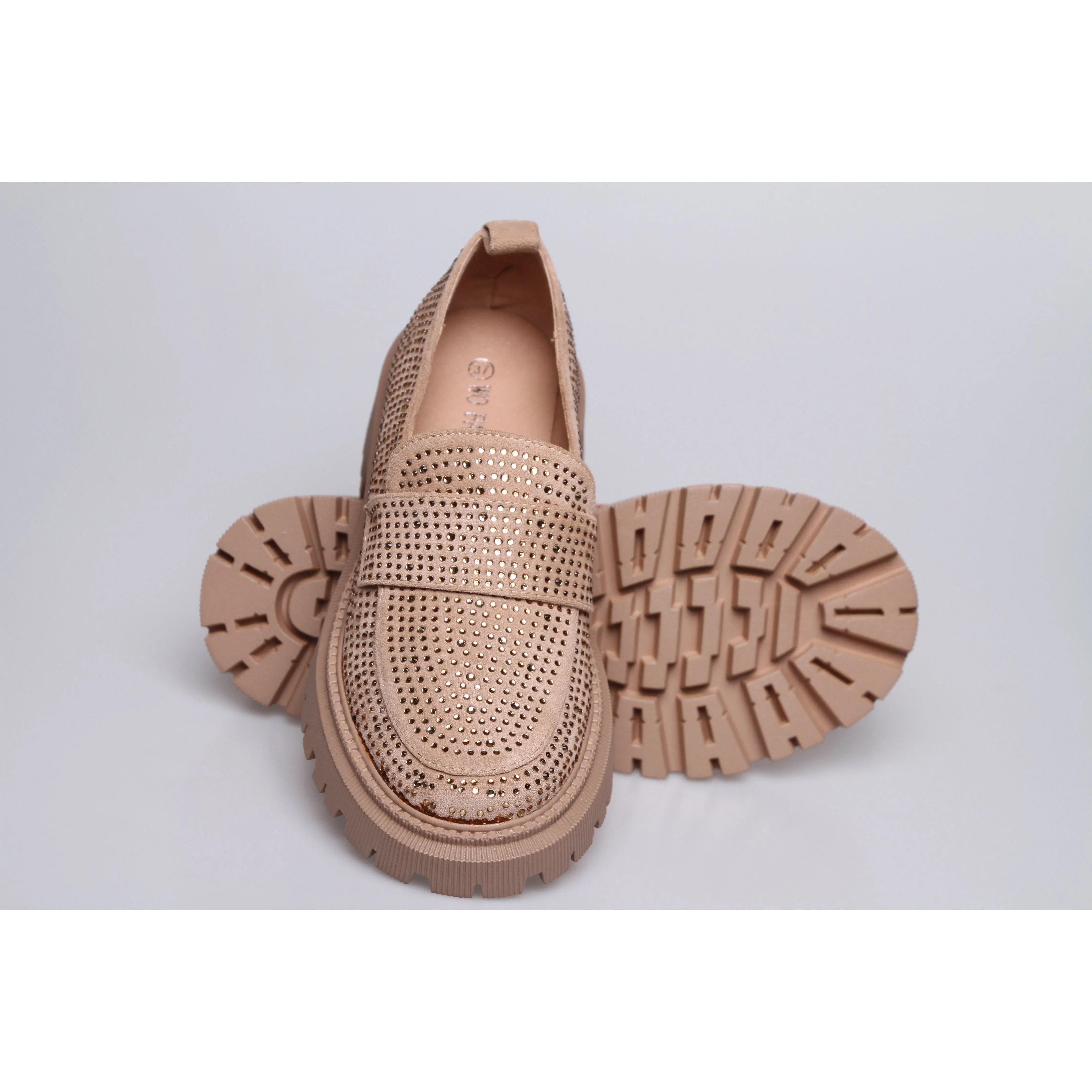 Glitter Platform Oxford Shoes