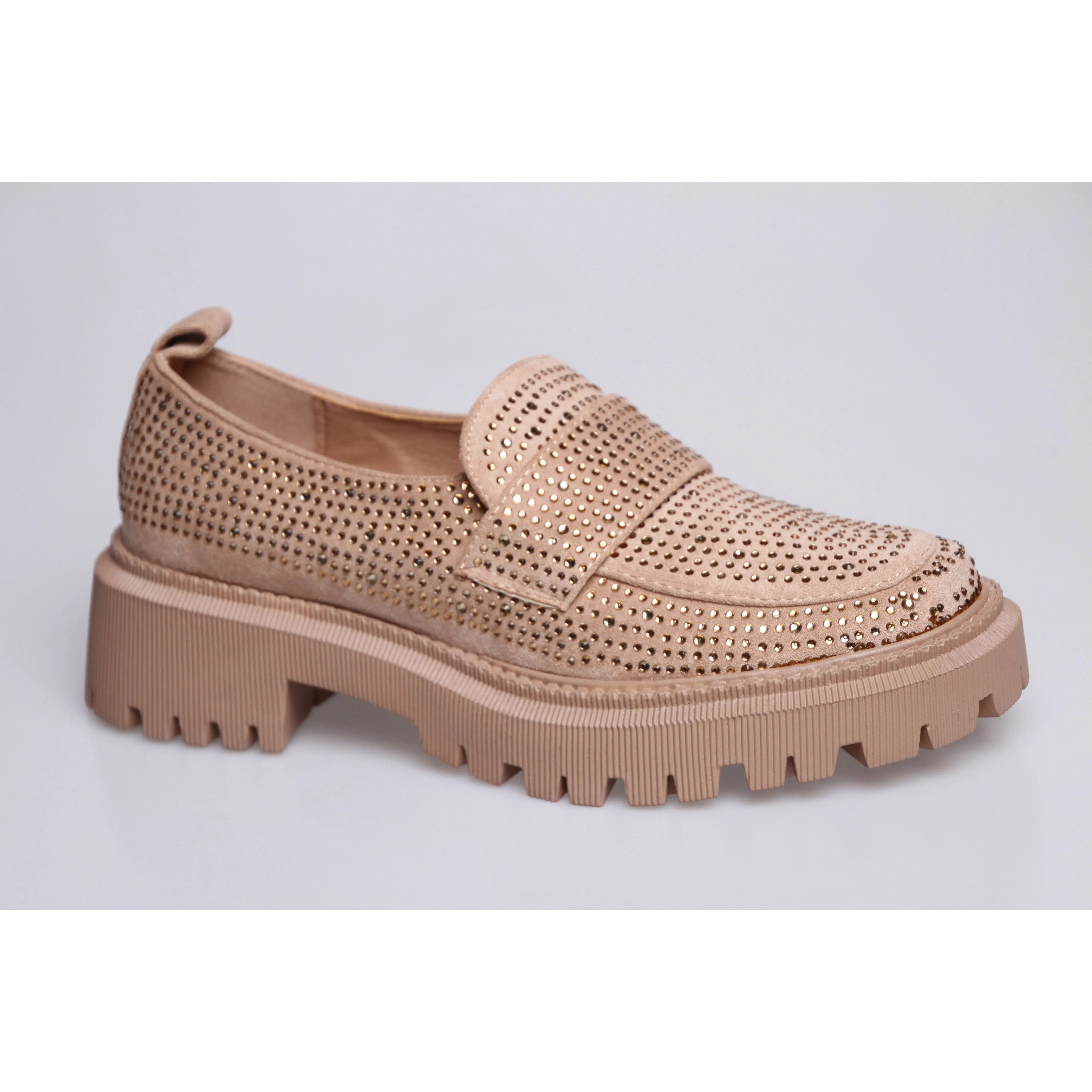 Glitter Platform Oxford Shoes