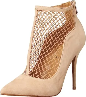 Jessica Simpson Wicasa Almond Back Zipper Pointed Toe Stiletto Heel Ankle Boots