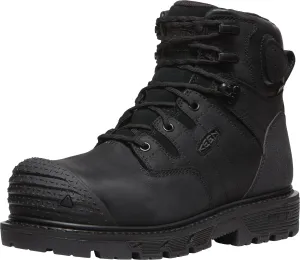 Keen Utility Mens Camden 6in WP CT Black Leather Work Boots