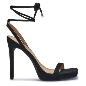 LIPTON4  - LIPTON4 PLATFORM STILETTO TIE AROUND LEG SANDAL