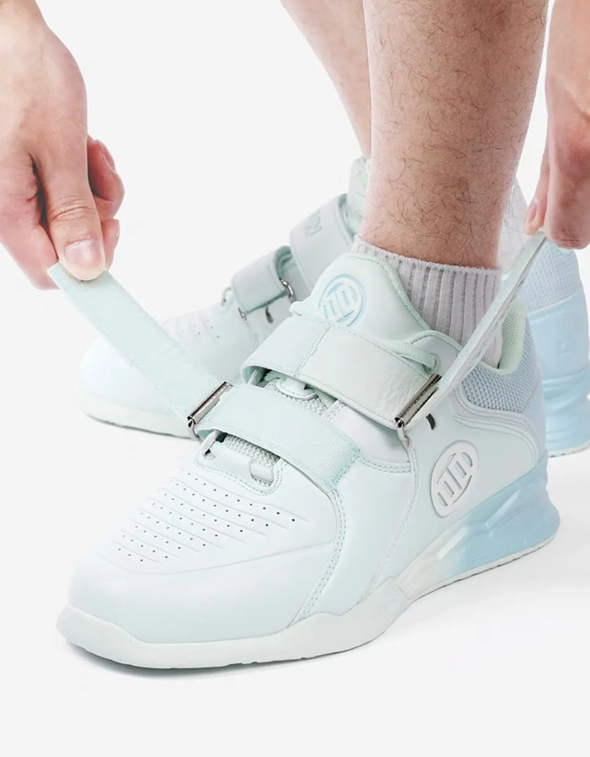 Lu Xiaojun Lifter 1.0 Professional Weightlifting Shoes / Squat Shoes - Mint Green
