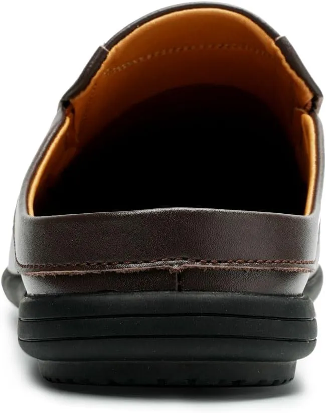 Men??s Slip-On Loafers Handmade Leather Slippers Breathable Comfortable Soft Hand Stitched no-heel Casual Shoes For Men