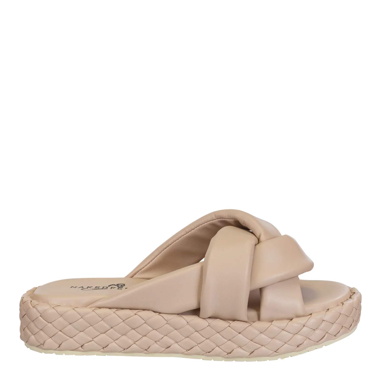 NAKED FEET - CUPRO in NUDE Platform Sandals