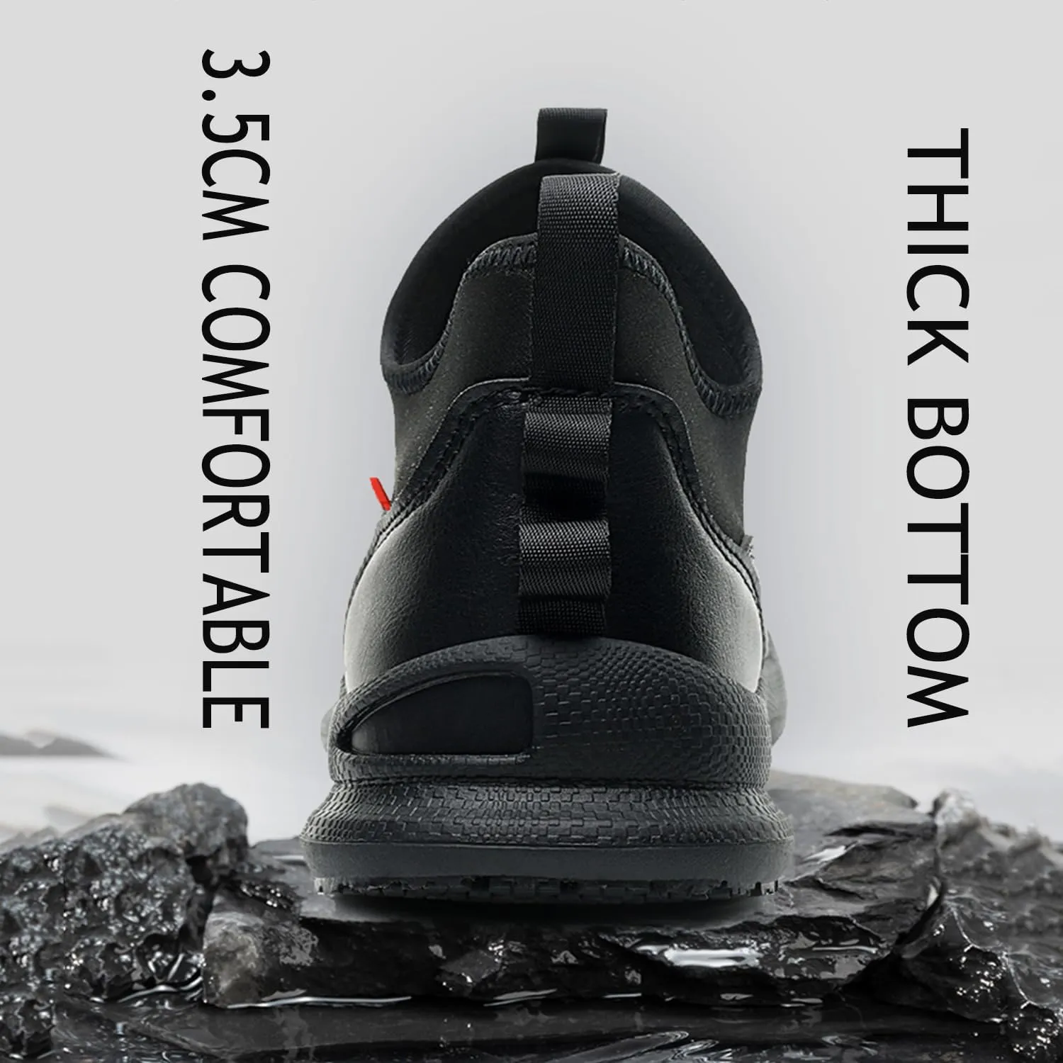 Non Slip Work Shoes Water & Oil Resistant Food Service Shoes Comfortable Slip-On Chef Footwear for Restaurant Hospital