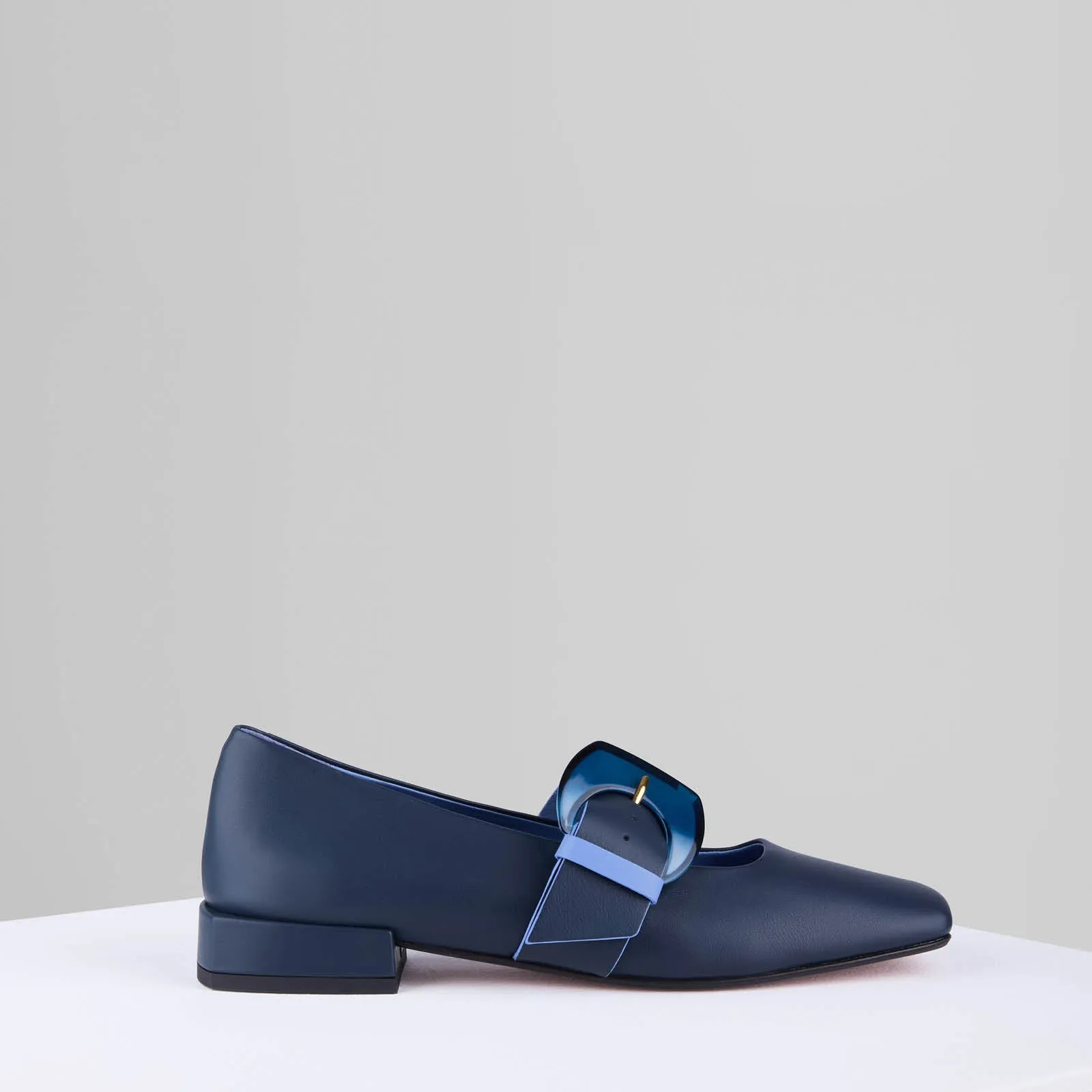 Rebecca Flat Mary Jane in Midnight