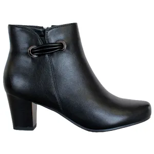 Redz  Block Heeled Ankle Boots - A32 - Black