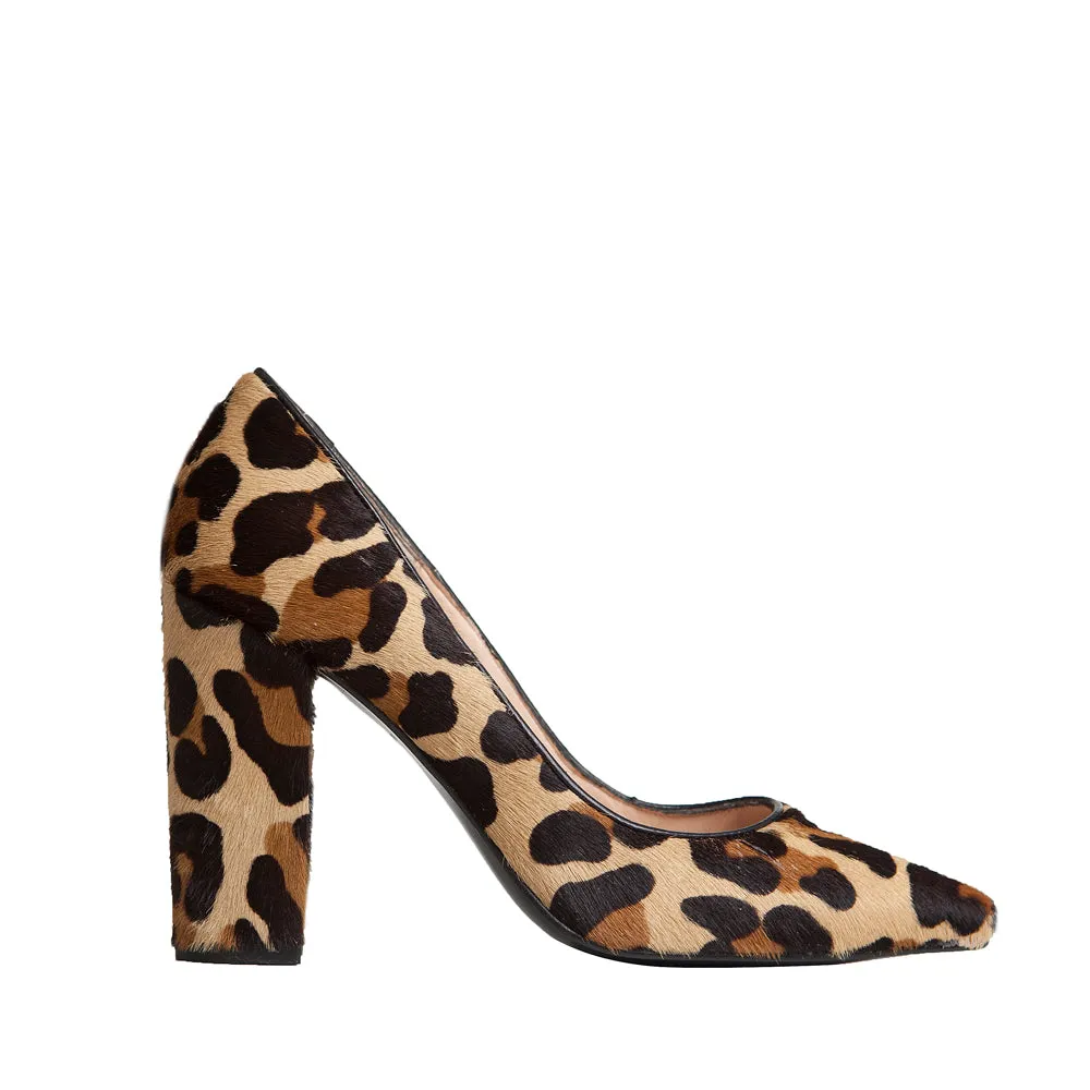 STILETTO CATALINA PIEL EFECTO POTRO LEOPARDO TACÓN 9CM