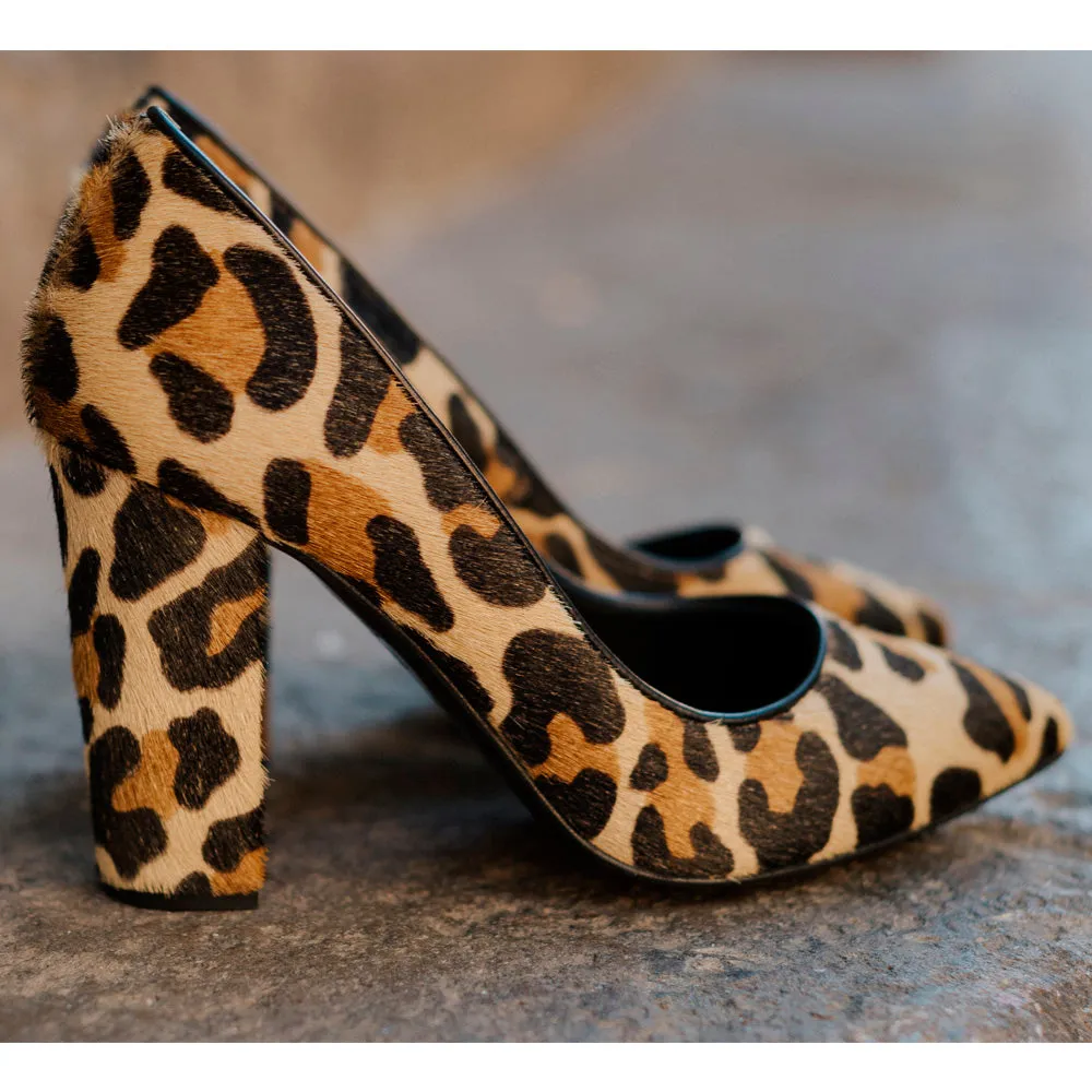 STILETTO CATALINA PIEL EFECTO POTRO LEOPARDO TACÓN 9CM