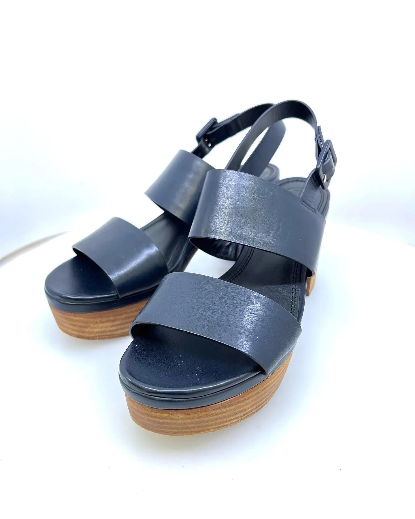 TORY BURCH SOLANA LEATHER PLATFORM SANDALS