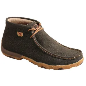 Twisted X Women's Chukka Driving Moc-Charcoal/Brown
