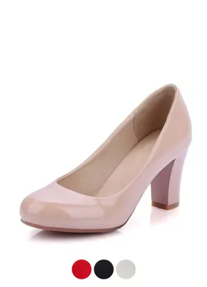 USS Shoes Marcia Women's Round Toe Patent Pump