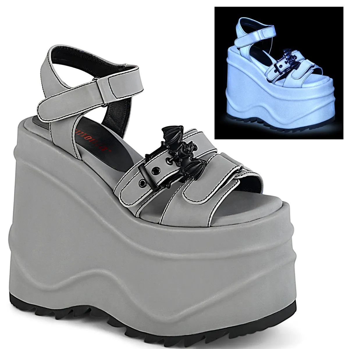 WAVE-13 Demoniacult Alternative Footwear Women's Platform Sandals