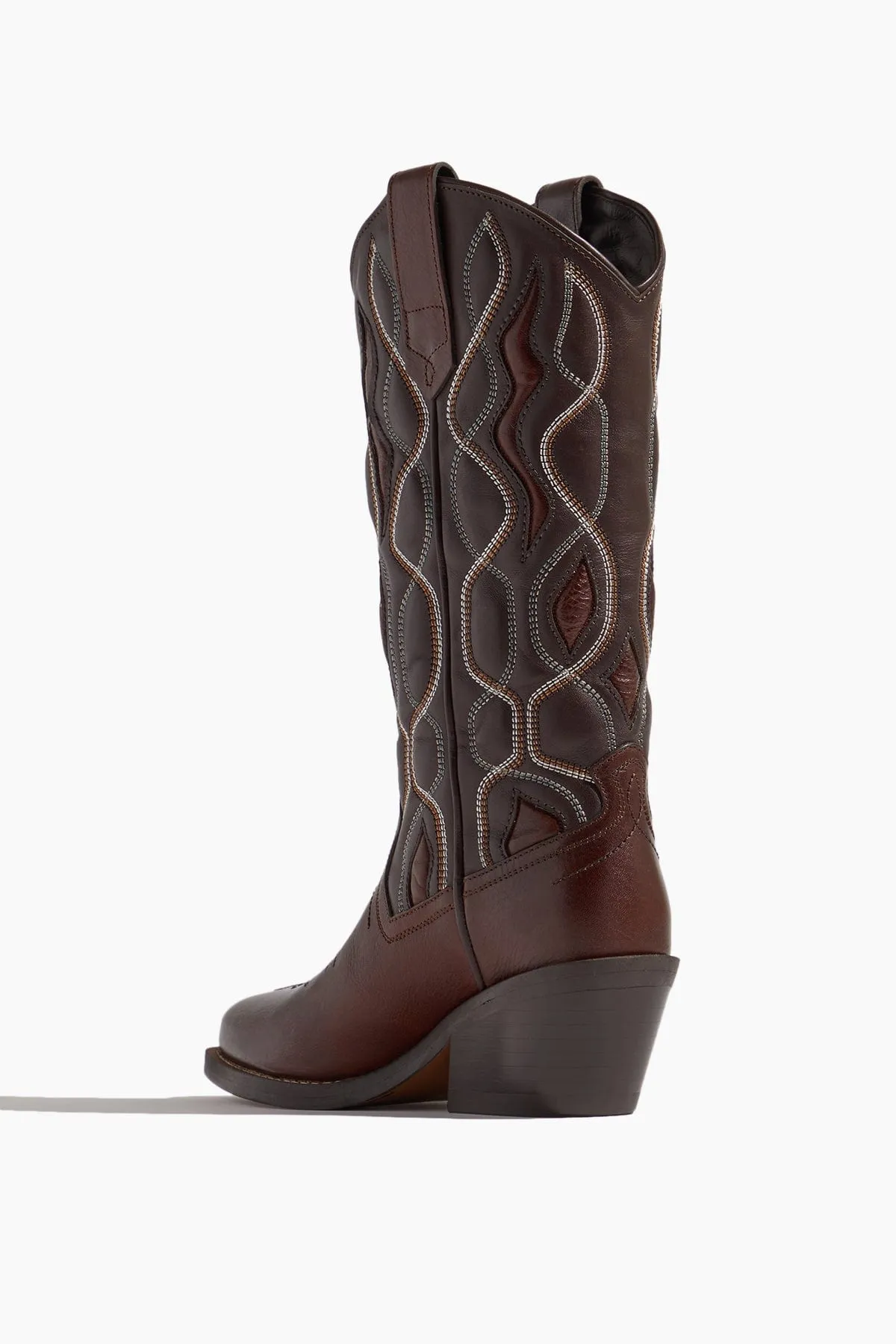 Western Shine Cowboy Boot in Brown Mix