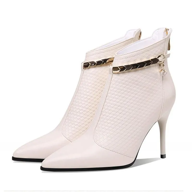 Women Sexy Pointed Toe Ankle Boots